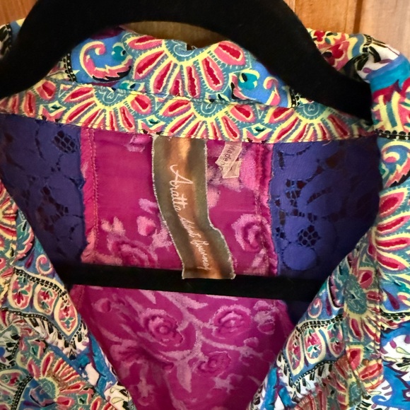 Anthropologie Aratta Silent Journey High Low Tunic Dress LARGE long sleeves - Picture 3 of 4